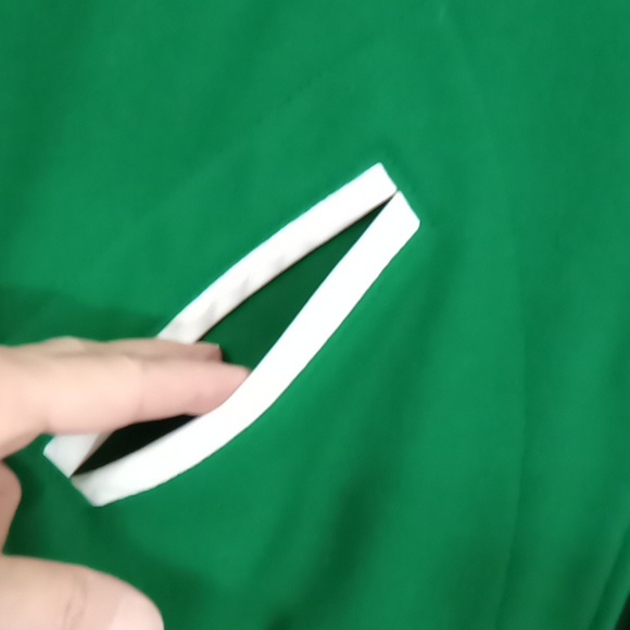 Green Wool And White Leather Letterman's Jacket - Picture 13 of 13